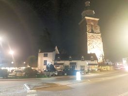 Upton-upon-severn tower at night