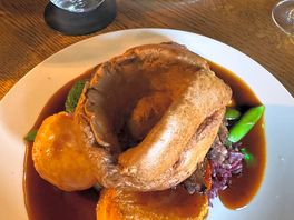 Yorkshire pudding in yorkshire … brilliant roast at the plough just around the corner