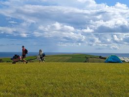 South farm camping view