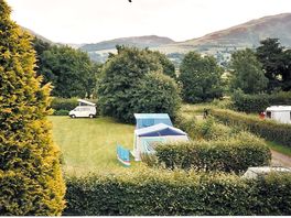 Spacious pitches in the first camping paddock