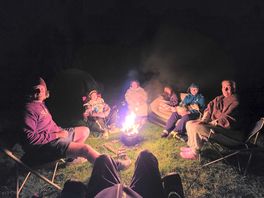 Relaxing at fire