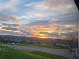 Sunset view from the pitch