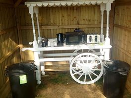 Toaster, kettle and microwave