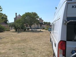 View of the garden with château