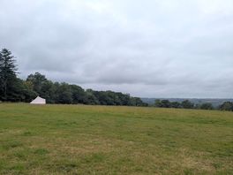 View from our tent of the glamping tent