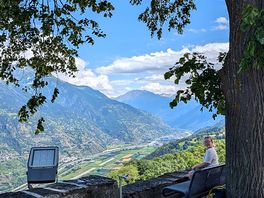 View from eischoll which is where one of the cable cars takes you