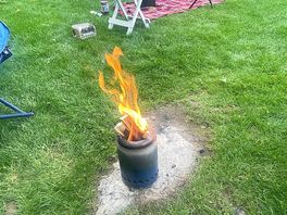 Perfect place for our mini firepit