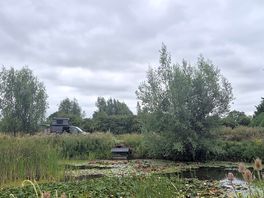 Our pitch next to the lake