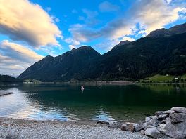 The lake - about 5 minute walk away.