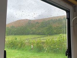 View from the caravan window