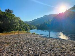 View of the river from the site