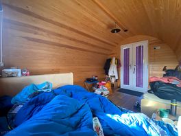 Inside the hut it’s huge!