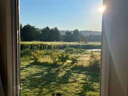 Uitzicht vanuit de caravan