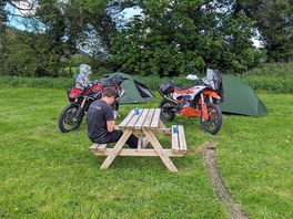 Moto camping for two