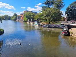 View of the river when we walked into stratford