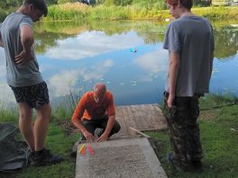 We had a go at fishing.