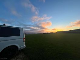 Beautiful sunrise after a stormy night.