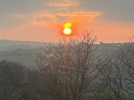 Sunset from pitch