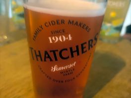 Nice pint at the nearby cider barn