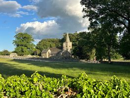 Lovely church in the village of leck