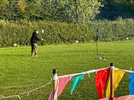 Quick game of badminton