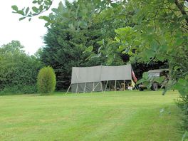 Large grass pitch perfect for group campers