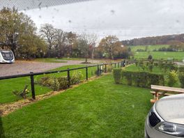 Looking down the touring site
