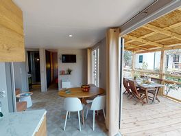 Spacious living area leading on to decking