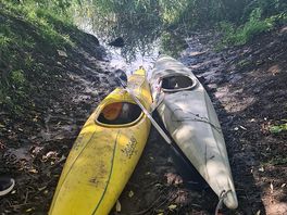 The kayaks