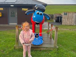Our little one and her favourite sheep