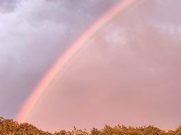 Zelfs met een beetje regen is het mooi