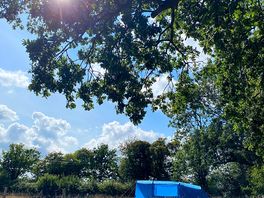 Our tent as viewed from the neighbouring pitch