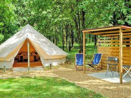 Exterior of the bell tent