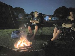 River view campfire