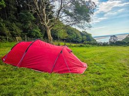 Tent pitched up