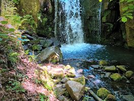 Lumsdale waterfall, only 9 minutes drive from ernests retreat