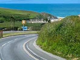Road down to the site/ beach
