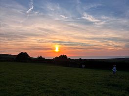Sunset from pitch