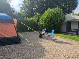 Large, level gravel pitches
