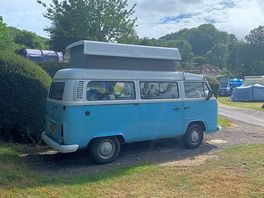 Campervan on pitch