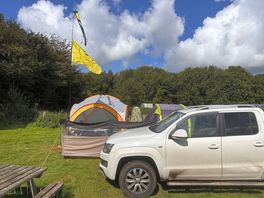 Pitched for two nights