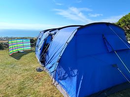 Our tent with the most breath taking view