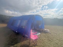 Our set up with plenty room