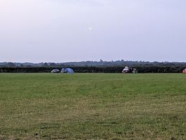 Open field for camping on