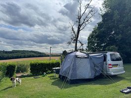 Good pitch with stunning views.