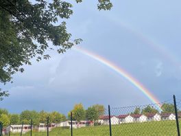 Arcobaleno sopra il camping