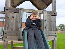 Enjoying the playground