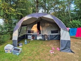 Simple set up as was only staying one night and driving to italy early the next morning