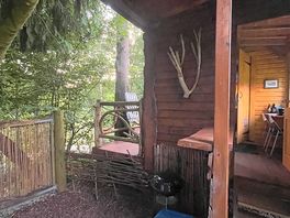 Porch area at the entrance to the accommodation