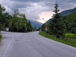 On road close by